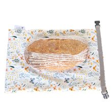 Load image into Gallery viewer, Reusable Bread Bag - Butterfly Garden (tested once)
