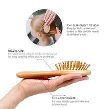 Load image into Gallery viewer, Small Bamboo Hair Brush