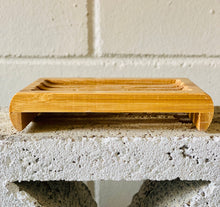 Load image into Gallery viewer, Slatted Bamboo Soap Dish