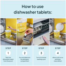 Load image into Gallery viewer, Dishwasher Tablets by Nature Bee (Lemon)