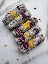 Load image into Gallery viewer, Rose Petals & White Sage Smudge Bundle