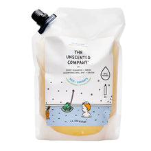 Load image into Gallery viewer, The Unscented Company Kids Shiny Shampoo + Wash Refill 1L
