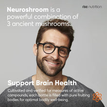 Load image into Gallery viewer, Neuroshrooms - Organic Lion's Mane, Cordyceps, Reishi 90 ct
