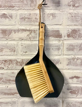 Load image into Gallery viewer, Metal Dust Pan & Bamboo Brush