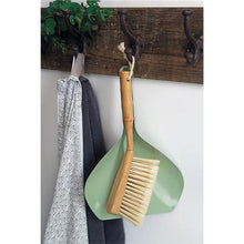 Load image into Gallery viewer, Metal Dust Pan & Bamboo Brush