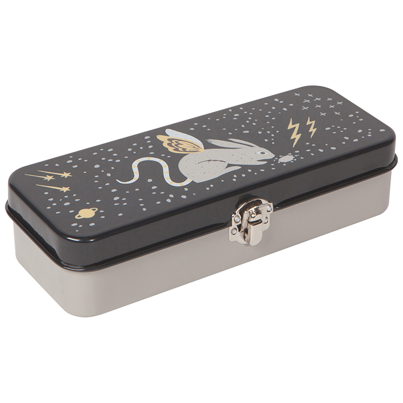 Metal shop pencil box