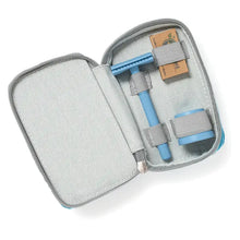 Load image into Gallery viewer, Double Edge Safety Razor with Canvas Travel Pouch