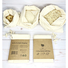 Load image into Gallery viewer, Cotton Muslin Bulk Bags 3-Pack