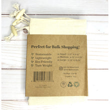 Load image into Gallery viewer, Cotton Muslin Bulk Bags 3-Pack