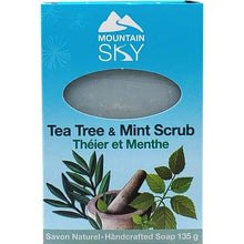 Load image into Gallery viewer, Tea Tree & Mint Scrub Bar Soap by Mountain Sky