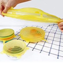 Load image into Gallery viewer, Silicone Cover Stretch Lids (6pc)