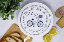 Load image into Gallery viewer, Medium "Bike" Fabric Bowl Cover