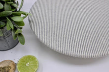 Load image into Gallery viewer, Set of 2 Fabric Bowl Covers 'Whales and Stripes'