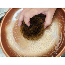 Load image into Gallery viewer, Round Coconut Dish Scrubbie