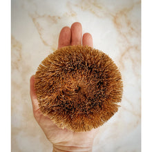 Load image into Gallery viewer, Round Coconut Dish Scrubbie