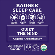 Load image into Gallery viewer, Organic Badger Sleep Balm