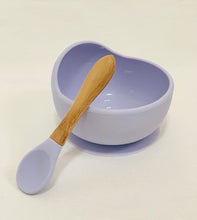 Load image into Gallery viewer, Silicone Suction Baby Bowl & Spoon