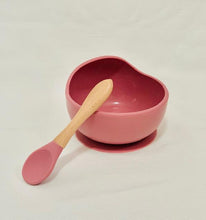 Load image into Gallery viewer, Silicone Suction Baby Bowl & Spoon