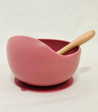 Load image into Gallery viewer, Silicone Suction Baby Bowl & Spoon