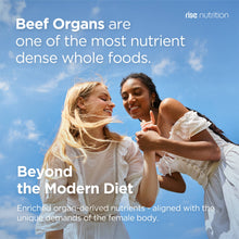 Load image into Gallery viewer, Rise Nutrition Female Optimized Beef Organs 60ct
