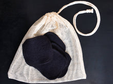 Load image into Gallery viewer, Black Hemp Facial Rounds
