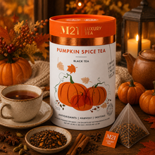 Load image into Gallery viewer, Pumpkin Spice Luxury Black Tea | Canadian | 24 Tea Bags
