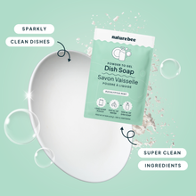 Load image into Gallery viewer, Eucalyptus Mint Dish Soap - Powder to Gel  

