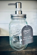 Load image into Gallery viewer, Mason Soap Pump Bottle
