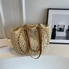 Boho Handwoven Paper Tote Bag