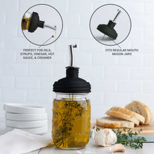 Load image into Gallery viewer, Mason Jar Oil Pour Spout Lid
