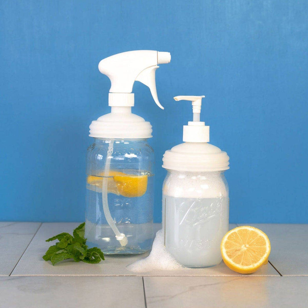 Mason Jar Sprayer & Pump Lid Set