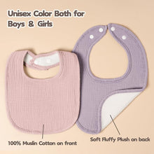 Load image into Gallery viewer, Cotton Muslin Bandana Drool Bibs

