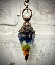 Load image into Gallery viewer, Chakra Healing Crystal Pendulum
