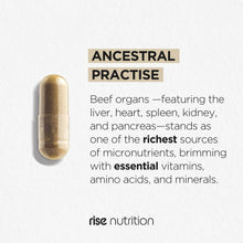 Load image into Gallery viewer, Grass-Fed Beef Organ Complex - 5-in-1 Food - 180 Capsules
