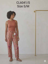 Load image into Gallery viewer, Classic Lino Linen Pants - Teal Floral Print
