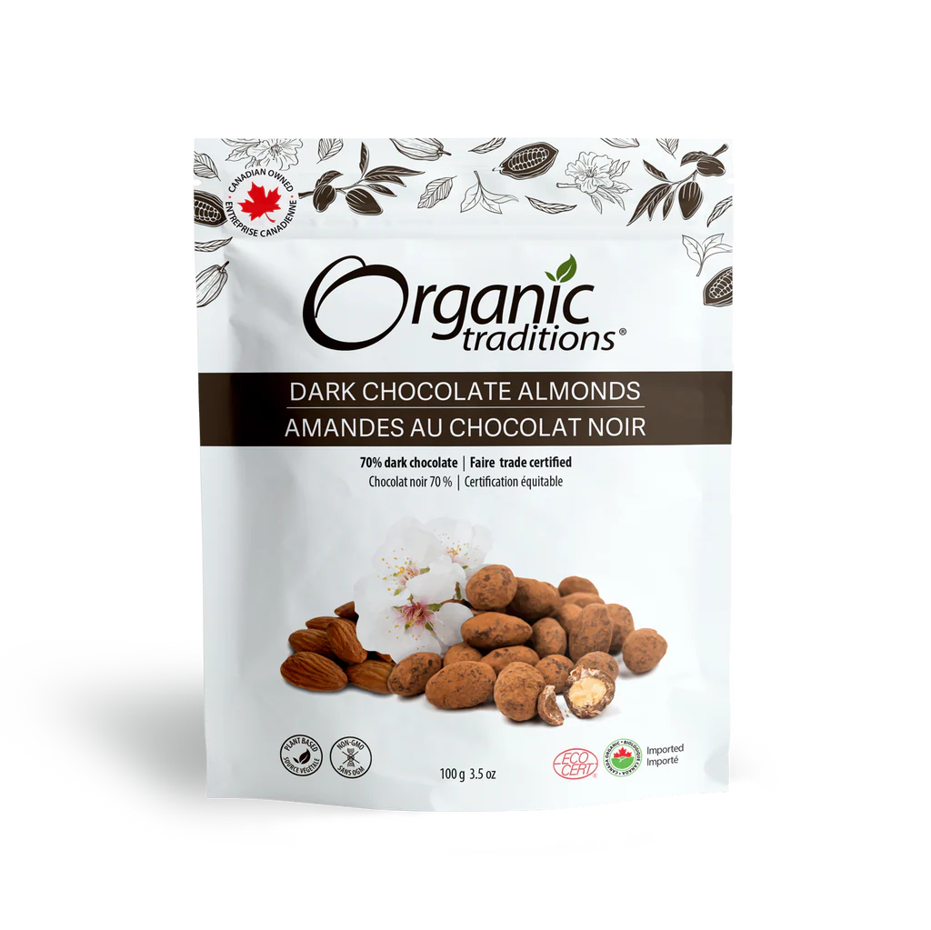Organic Dark Chocolate Covered Almonds
