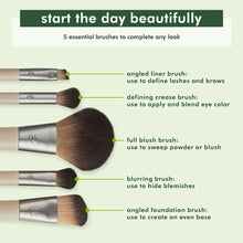 Load image into Gallery viewer, Start The Day Beautiful Makeup Brush Kit
