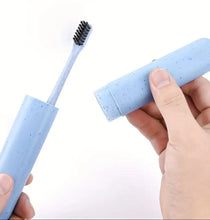 Load image into Gallery viewer, Wheat Straw Toothbrush Travel Case

