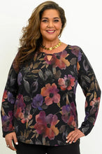 Load image into Gallery viewer, Blue Sky Gemi Long Sleeve Top - Pink Petals
