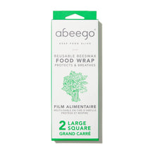 Load image into Gallery viewer, 2 pack Large Beeswax Wrap ABEEGO
