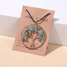 Load image into Gallery viewer, 7 Chakras Tree Of Life Pendant Necklace
