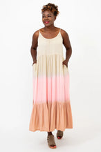 Load image into Gallery viewer, Black Dip-Dye Boha Dress
