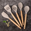 Silicon + Wood Cooking Utensils
