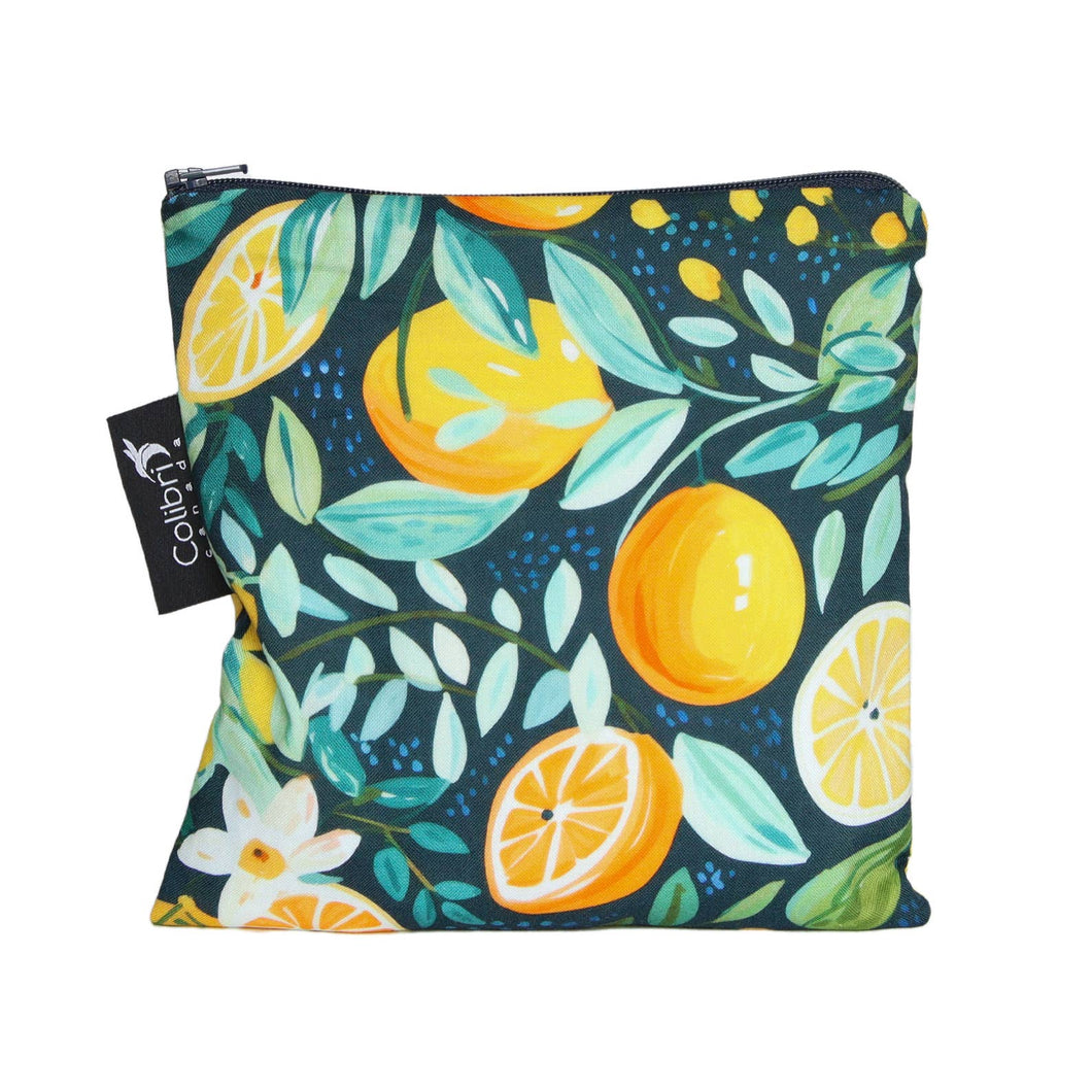 Citrus- Reusable Snack Bag - Large
