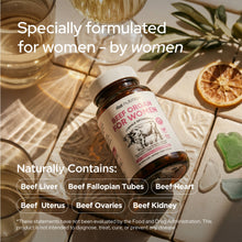 Load image into Gallery viewer, Rise Nutrition Female Optimized Beef Organs 60ct
