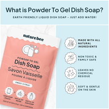 Load image into Gallery viewer, Sweet Citrus Dish Soap - Powder to Gel 
