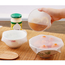 Load image into Gallery viewer, 4pcs Silicone Stretch Wrap Bowl Cover
