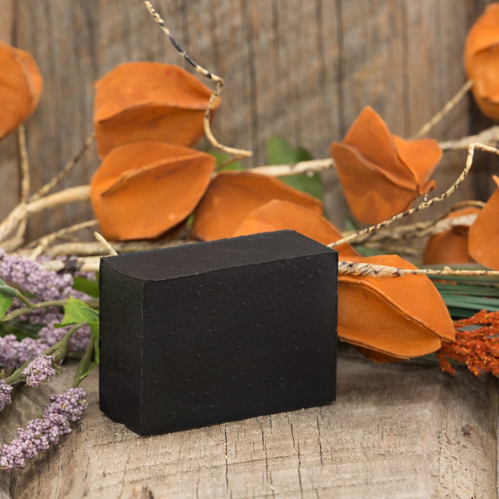 Black Charcoal Unscented Bar Soap