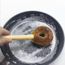 Load image into Gallery viewer, Wooden Handle Dish Scrub Brush
